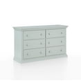 thumbnail image 3 of Suite Bebe Celeste 6 Drawer Double Dresser Light Gray, 3 of 6