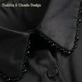 thumbnail image 3 of LoudSung Fake Collar Detachable Blouse Half Shirt Pearl Dickey False Collar Top Elegant for Women Girls, 3 of 7