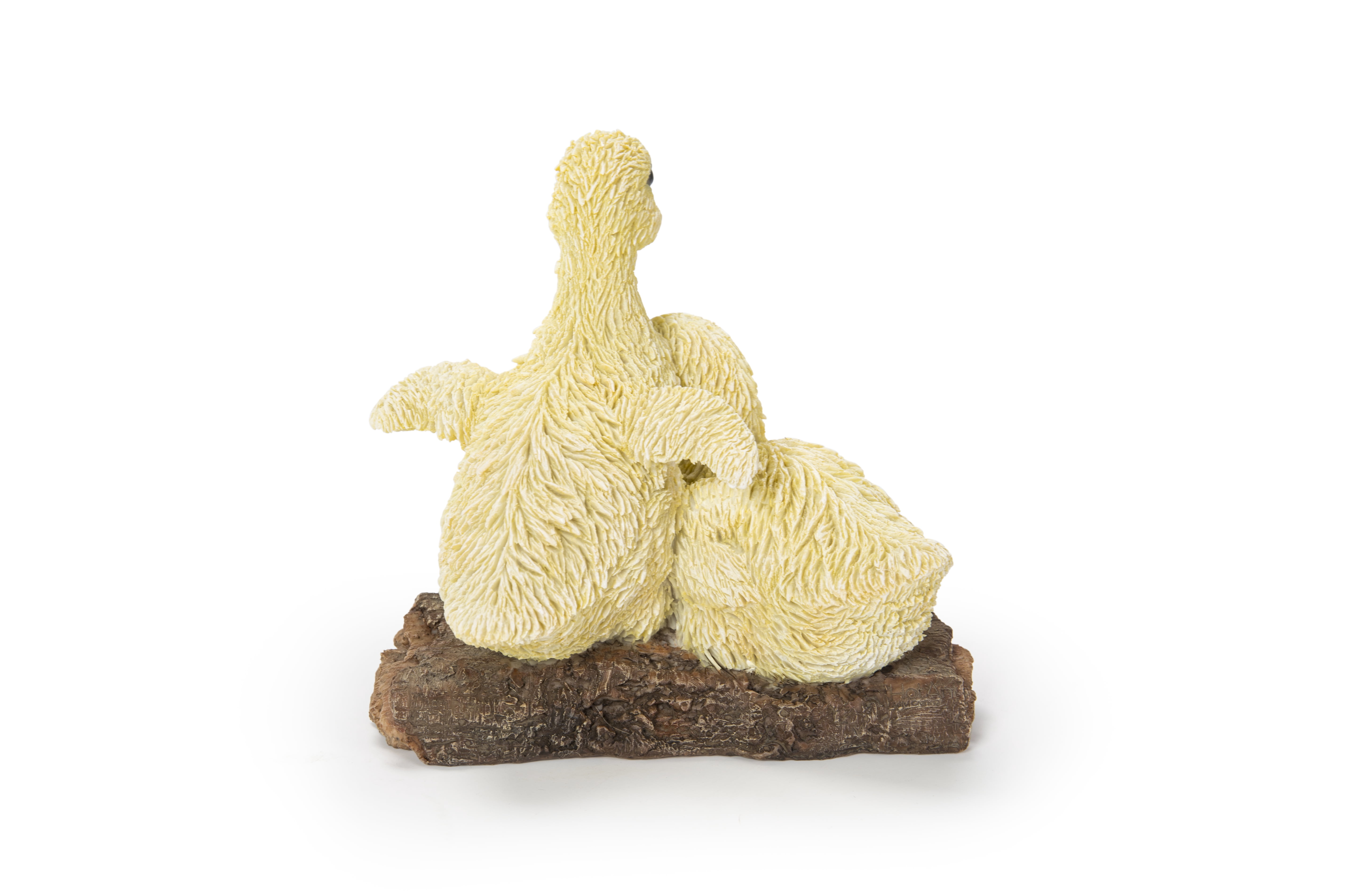 Playful Ducklings Garden Statue -Yellow