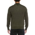 thumbnail image 2 of Brooks Brothers mens  Wool 1/2-Zip Cardigan, l, Green, 2 of 3