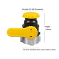 thumbnail image 5 of RANME Ibc Ball Valve Ton Switch Acid And Alkali Resistant Dn50 (75Mm, 5 of 8