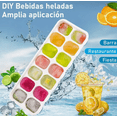 thumbnail image 2 of 8pcs  Xtellar Moldes Para Hielos Silicona Cubos Suave Tapas Bandeja Color Amarillo, 2 of 3