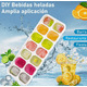 thumbnail image 2 of 8pcs  Xtellar Moldes Para Hielos Silicona Cubos Suave Tapas Bandeja Color Amarillo, 2 of 3