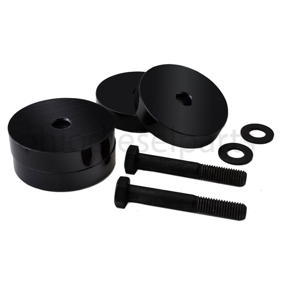 Dodge Ram 1500 2500 3500 Adjustable 1 inch-2 inch Front Driver Seat Spacer Lift Kit - 07-17 - Black