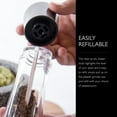 thumbnail image 3 of Cole & Mason Derwent 3.5 oz Auto-Start Acrylic Modern Gray Solid Print Pepper Mills, 3 of 7