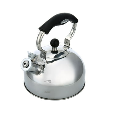 Mainstays 2.5-Liter Whistling Tea Kettle, Stainless Steel