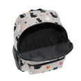 thumbnail image 6 of FORMRS School Backpack with Front Zippered Pocket 12" Student Travel Daypack, Gray Cartoon Pattern, 6 of 6