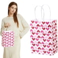 thumbnail image 2 of Valentin'S Day Bags with Handle Heart Bags Wrap for Valentin'S Day Wedding Birthday Paper Bag Gift Wrapping Paperwrapping Sheet Roll Paper Decorative Paper Kraft Paper Patterned Paper Adhesive Paper, 2 of 4