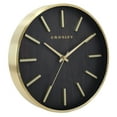 thumbnail image 2 of Crosley Analog 10" Gold Metal Quartz Accurate Wall Clock with Raised Hour Marks, 2 of 6