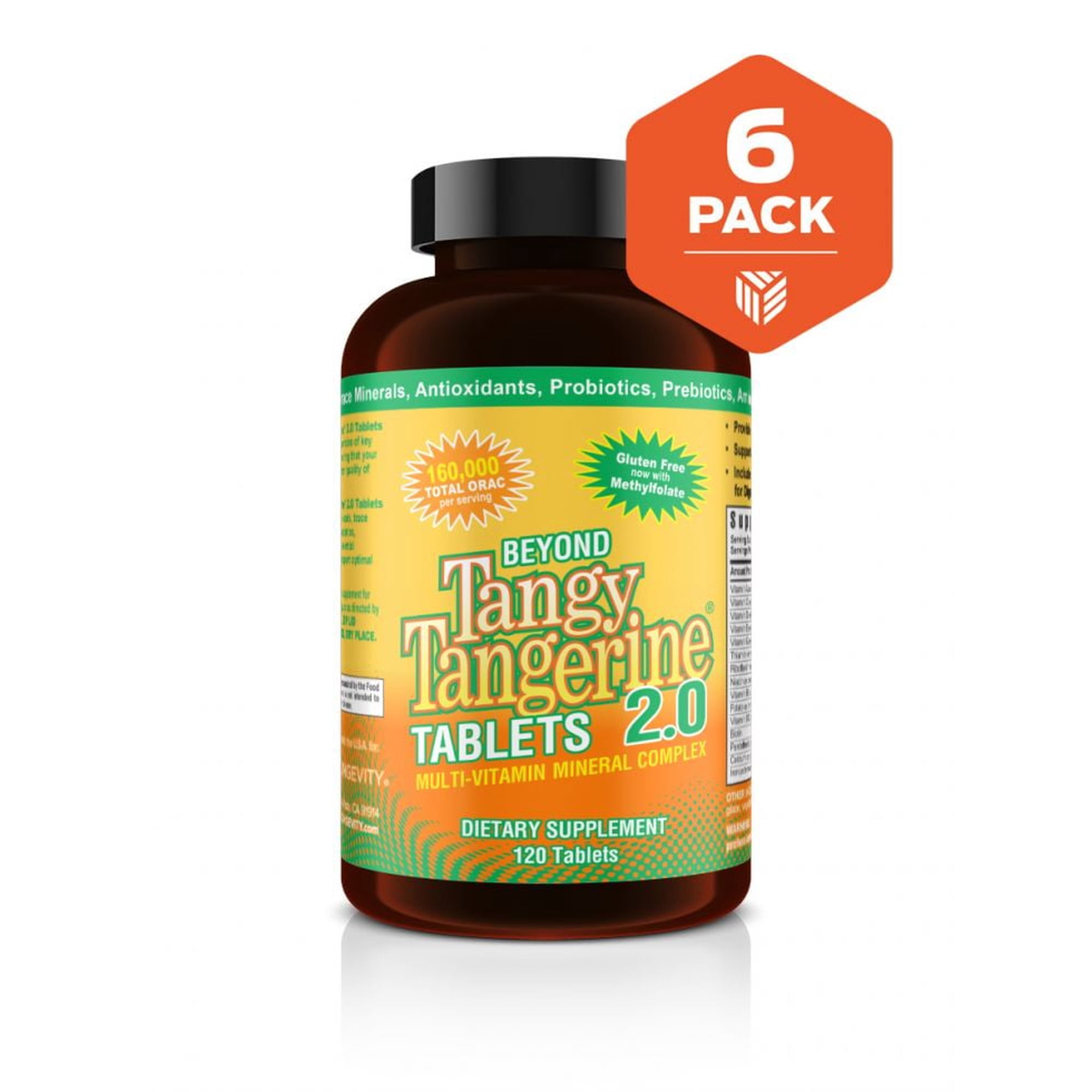 Beyond Tangy Tangerine (BTT) 2.0 Tablets - 120 Tablets (6 Pack)