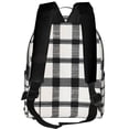 thumbnail image 4 of Lightweight Backpack With Adjustable Shoulder Strap Empty Bag Upright 12×14.5in For Weekend Holiday Travel Hiking White Buffalo Plaid Check Tartan Scotland_2, 4 of 5