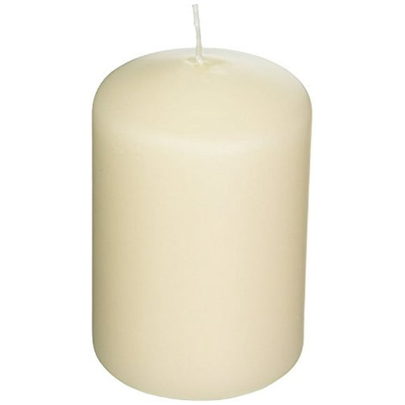 Higlow Pillar Candles, 3 x 4, 12 Pcs Bulk, Ivory