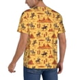 thumbnail image 2 of Uemuo Brave Cowboys Print Mens Polo Shirts Baseball T-shirt Performance Short Sleeve Golf Shirt Moisture Wicking Athletic Casual Collared T-Shirt-3X-Large, 2 of 7