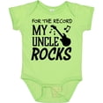 thumbnail image 3 of Inktastic For the Record, My Uncle Rocks Boys or Girls Baby Bodysuit, 3 of 5