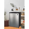 thumbnail image 2 of RCA 2.6 Cu Ft Single Door Mini Fridge RFR283, Stainless Steel, 2 of 3