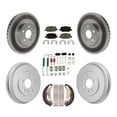 thumbnail image 1 of Transit Auto Front Rear Coated Disc Brake Rotors Ceramic Pads and Drum Kit (7Pc) for Car Chevrolet Trax KGC-102880, 1 of 11
