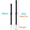 thumbnail image 3 of GFDYREE Wrist Lanyard Hand Strap, 2 Pieces Universal Wristlet Wristband with Adjustable Slider Lock Compatible with Wii Remote Controller Phone Camera Black, 3 of 6