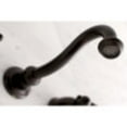 thumbnail image 4 of Kingston Brass KS3122AX Vintage 2-Handle Wall Mount Bathroom Faucet, Polished Brass, 4 of 7