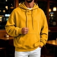 thumbnail image 5 of All Fall Winter Daily Casual Hooded Sweatshirt For Men Solid Vintage Fleece Drawstring Hood Oversized Relax Fit Outdoor Walking Basic Hoodie Top, 5 of 8