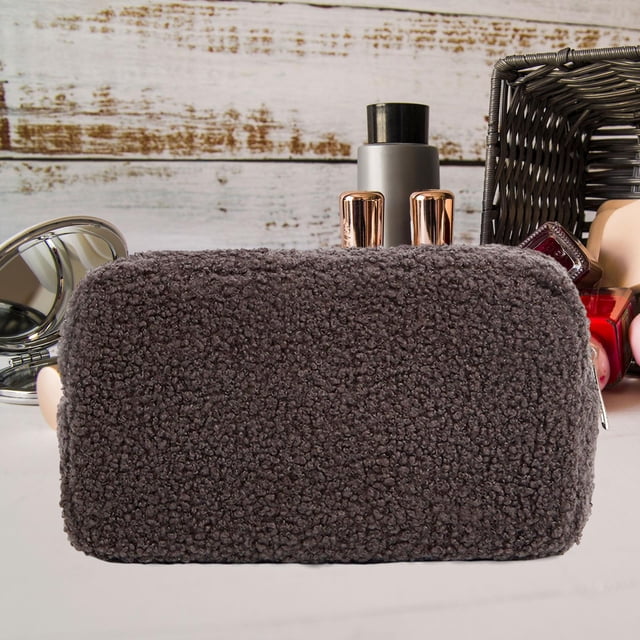 Bolsa de cosméticos Yinane Organizador de maquillaje multiusos Estuche de maquillaje de viaje Gris