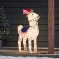 thumbnail image 5 of Estatua de Animal de Navidad iluminada, adorno de Reno de perro brillante para patio al aire libre, camino de césped, pasarela, Año Nuevo 202（6, 5 of 5