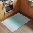 thumbnail image 3 of Teal Grey Ombre Bathroom Rug Washable 2x3 Entryway Rug Non Slip Farmhouse Gradient Minimalist Front Door Mat Low Pile Indoor Doormat Throw Floor Carpet for Kitchen Bedroom Entrance, 3 of 8