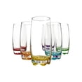 thumbnail image 2 of Juego 6 Vasos de Vidrio glazé Con Fondo De color 350ml, 2 of 4