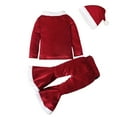 thumbnail image 4 of HIPYLO Little Girl Christmas Outfit Turtleneck Bodysuit Jogger Set Outfits for Teen Girls Toddler Boys Clothes Babygirl Clothes for Baby Girl 7/8, Red 1-2 Years, 4 of 8