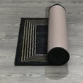 thumbnail image 6 of Ottomanson Machine Washable Non-Slip Rubberback Border 2x5 Indoor Runner Rug, 20" x 59", Black, 6 of 10