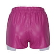 thumbnail image 4 of Rezuofi Metallic Shorts for Women Hot Sparkly Shiny Shorts with Elastic Drawstring, 4 of 5