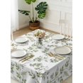 thumbnail image 3 of Green Leaves Suqare Tablecloth - 60 x 60 Inch, Summer Botanical Elegant Farmhouse Waterproof & StainResistant Tablecloth, Washable Oil-proof Table Cover for Dining/Party/Wedding/Camping/Buffet, 3 of 9