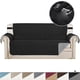 thumbnail image 1 of brillar Fundas universales para sofá para mascotas, impermeables, antideslizantes, fundas protectoras para muebles, color negro, 1 plaza, subaoe, 1 of 5