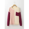 thumbnail image 6 of Redhotype Chic Tan Colorblock Sweater - Drop Shoulder, Cozy Warmth!, 6 of 8