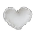 thumbnail image 2 of Pillowcase, Valentines Heart Pillow Cover White Ruffled Cushion Cover with Contrast Ruffle Soft Romantic Decorative Pillowcase for Sofa Bedroom Home Decor, 2 of 6