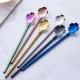 thumbnail image 4 of Joernso Exquisite Straw Spoon Durable 2 in 1 Stainless Steel Coffee Milk Tea Spoon Straw for Dining, 4 of 8