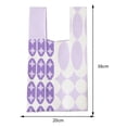 thumbnail image 3 of Top-handle Bags Plaid Polka Dot Pattern Women Knitting Purse for Work (Orange), 3 of 8