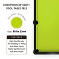 thumbnail image 2 of Empire USA Championship - Bright Lime Invitational Felt w/Teflon - 9ft, 2 of 5
