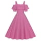 thumbnail image 3 of Lady Retro Polka Dot Swing Dress 50s 60s Rockabilly Cocktail Evening Party Dress, 3 of 4