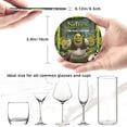 thumbnail image 4 of Posavasos de cuero de 6 piezas, posavasos Shrek para bebidas, posavasos para tazas, regalo de inauguración de la casa, ideal para la decoración del hogar, 4 of 7