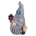 thumbnail image 3 of Adorable gnomo de jardín de resina coloreada, gnomo para el hogar, decoración artesanal., 3 of 4