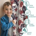 thumbnail image 3 of Blackout Kids Curtains,Halloween Skulls Ravens and Roses Childrens Insulated Curtains Set Of 2,Bedroom Essentials,Toddler Room Decor 52x63in(132x160cm), 3 of 5