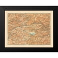 thumbnail image 2 of Baedeker 24x19 Black Modern Framed Museum Art Print Titled - Marmolata Glacier Italy - Baedeker 1910, 2 of 5