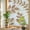 Brown, variant on Brown Red Leaves Window Privacy Film, Summer Farmhouse Botanical Branch Minimalist Stained Glass Rainbow Film Decorative Window Clings, Static Cling Sun Blocking Stickers 17.7" x 39.3"