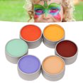 thumbnail image 4 of Juego de pintura para el cuerpo y la cara sin olor lavable con agua 6 colores versátil pintura de maquillaje para Cosplay pintura DIY para niños para fiesta ANGGREK Otros, 4 of 8