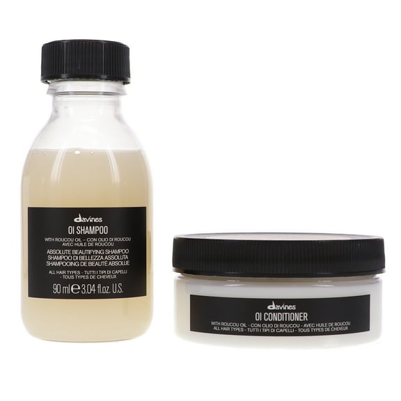Davines OI Shampoo 3.04 oz & OI Conditioner 2.53 oz Combo Pack