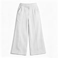 thumbnail image 4 of KyCheLot Fleece Sweatpants for Boys Girls Elastic Waist Thicken Sweatpants with Pocket Winter Warm Schoolwear, 4 of 8