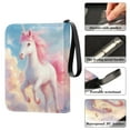 thumbnail image 4 of Game Card Storage Bag Collectible Trading Card Albums The 4-Pocket Card Binder With 50-Page Sleeve Can Hold 400 Game Cards A Beautiful Running Unicorn, 4 of 6
