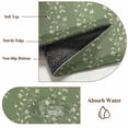 thumbnail image 2 of Sage Green Floral Round Rug 7ft Washable Circle Rugs Non Slip Spring Flowers Large Area Rug Indoor Floor Carpet for Bedroom Kitchen Living Room Home Office Dining Room Nursery, 2 of 8