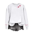 thumbnail image 4 of RXMEKW Chandail à Capuchon à Manches Longues pour Femmes, Mode Printemps et Hiver, Col Rond Imprimé, Sans Capuche, 4 of 5