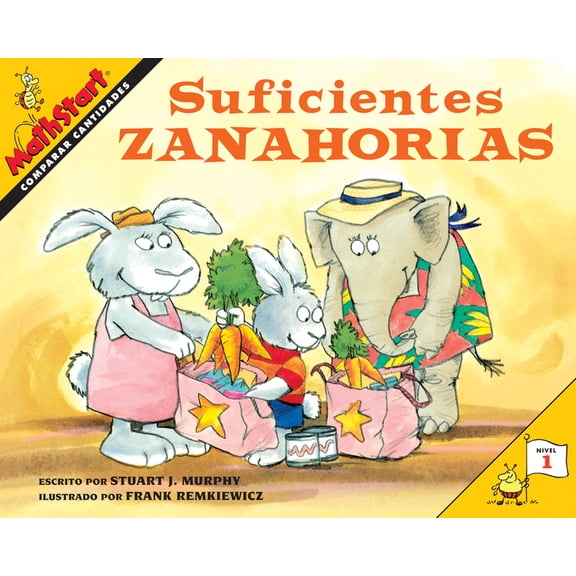 Mathstart 1 Suficientes Zanahorias: Just Enough Carrots (Spanish Edition), (Paperback)
